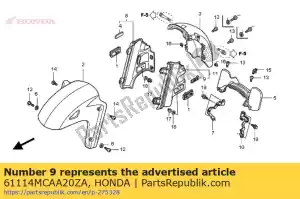 Honda 61114MCAA20ZA emblem, l. (abs) *type1 * - Bottom side