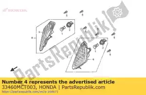 Honda 33460MCT003 lentille comp., l. clignotant - La partie au fond