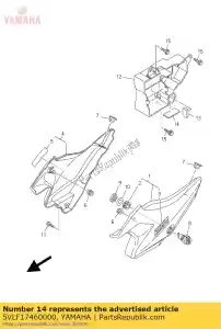 yamaha 5VLF17460000 damper - Bottom side