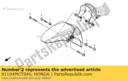 Tutaj możesz zamówić wspornik komp., fr. B? Otnik od Honda , z numerem części 61104MCT940: