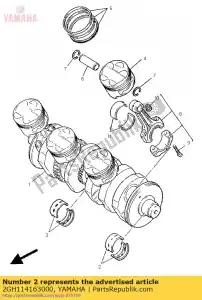 yamaha 2GH114163000 plane bearing, crankshaft 1 - Bottom side