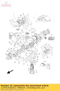 yamaha 11DF42430000 varilla 1 - Lado inferior