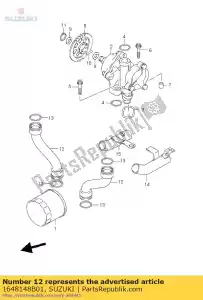 suzuki 1648148B01 pipe,oil outlet - Bottom side