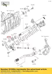 Here you can order the 01 washer,14. 2x25x1 from Kawasaki, with part number 922001933: