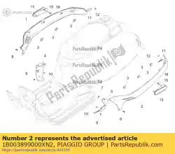 Qui puoi ordinare copertina da Piaggio Group , con numero parte 1B003899000XN2: