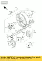 410731651X4, Kawasaki, ruota-assy, ??rr, f.red kawasaki zx12r ninja a zx 12r 1200 , Nuovo