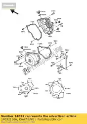 cover-clutch van Kawasaki, met onderdeel nummer 140321366, bestel je hier online: