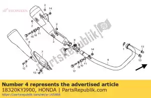 Honda 18320KYJ900 pipe comp., es. - Il fondo