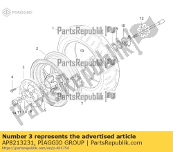 Aprilia AP8213231, Tarcza hamulcowa d190, OEM: Aprilia AP8213231