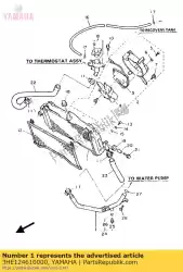 Ici, vous pouvez commander le radiateur assy auprès de Yamaha , avec le numéro de pièce 3HE124610000: