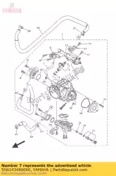 Here you can order the pipe 1 from Yamaha, with part number 5JW143480000: