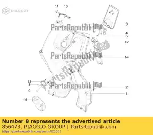 Piaggio Group 856473 assiette - La partie au fond