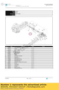 Piaggio Group 846696 sec. schuifschijf. compleet - Onderkant