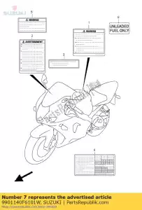 suzuki 9901140F6101W manual, propio swe - Lado inferior