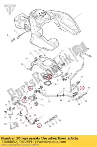 triumph T3600052 o ring - Bottom side