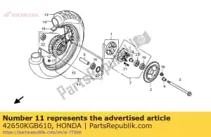Honda 42650KGB610 conjunto de sub da roda., rr. - Lado inferior