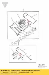 Aqui você pode pedir o chave allen, 5 mm em Triumph , com o número da peça T2300634: