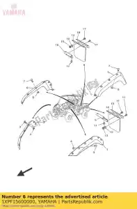yamaha 1XPF15600000 pára-choque, mais de 4 - Lado inferior
