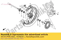 Ici, vous pouvez commander le jante, roue fr auprès de Honda , avec le numéro de pièce 44701MAC682: