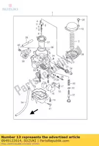 Suzuki 0949122014 jet principal (112,5) - La partie au fond