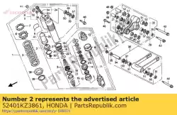 Ici, vous pouvez commander le spring, rr. Cushion auprès de Honda , avec le numéro de pièce 52401KZ3861: