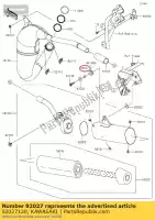 92027120, Kawasaki, collare kawasaki gtr  a kx b klr d gpz ninja r l zzg dfi uni trak c zxr stinger h rx zx1000 monster energy zn voyager zx750 g kl250 85 ii gpz600 gpz750r gpz900r zn1300 klr250 1000gtr gpz1000rx gpz600r z1300 zxr750 1000 kx125 kx250 kx85 lw sw big wheel kx85ii 250 , Nuovo