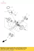 2RA116810000, Yamaha, pasador, manivela 1 yamaha  yz 80 85 1993 1994 1995 1996 1997 1998 1999 2000 2001 2002 2003 2004 2005 2006 2007 2008 2009 2010 2011 2012 2013 2014 2015 2016 2017 2018 2019 2020 2021, Nuevo