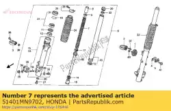 Here you can order the spring,fr. Cush. From Honda, with part number 51401MN9702: