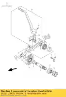 2621110H00, Suzuki, schacht, kickster suzuki rm z 250 2007 2008 2009 2010 2011 2012 2014 2015, Nieuw