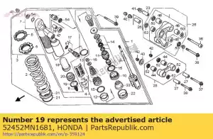 Honda 52452MN1681 anillo, tapón - Lado inferior