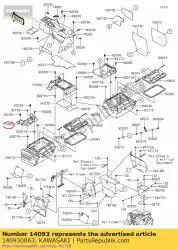 Qui puoi ordinare 01 coperchio, lato r, sx da Kawasaki , con numero parte 140930063: