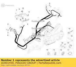 Qui puoi ordinare cablaggio del telaio da Piaggio Group , con numero parte 1D001459: