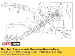 Aprilia AP8113707, Voorremslang, OEM: Aprilia AP8113707