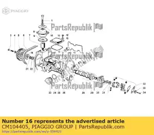 Piaggio Group CM104405 buje para polea - Lado inferior