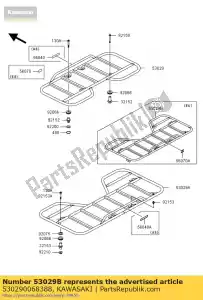 Kawasaki 530290068388 carrier, rr, w.black - Dół