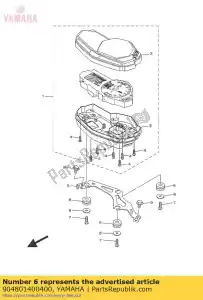 yamaha 904801400400 grommet - Bottom side