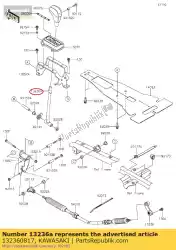 Qui puoi ordinare 01 leva-comp da Kawasaki , con numero parte 132360817: