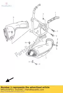 suzuki 9451035F03 brace,cowling - Bottom side