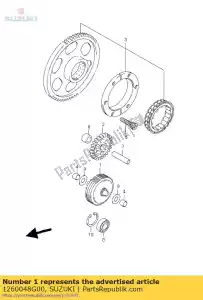 Suzuki 1260048G00 limiter assy, ??st - Onderkant