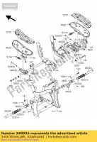 34003006618R, Kawasaki, support-étape, fr, lh, f.s.bl vn200 kawasaki vn 2000 2008 2009 2010, Nouveau