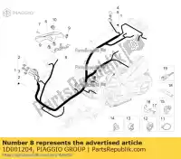 1D001204, Piaggio Group, staffa connessioni motore piaggio liberty rp8c54100 rp8ca1100 rp8ca1200 zapc546b 50 2015 2016 2017 2018 2019 2020 2021 2022, Nuovo