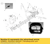 628892, Piaggio Group, Grip. handlebar piaggio trackmaster passo corto lungo 400 500, New