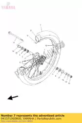 Tutaj możesz zamówić opona od Yamaha , z numerem części 941071900800: