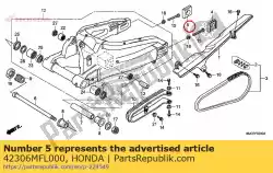 Aquí puede pedir collar, r. Rr. Eje de Honda , con el número de pieza 42306MFL000: