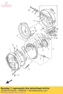 yamaha 3SX843970000 pokrywa, gniazdo - Dół