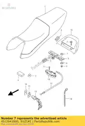 Aqui você pode pedir o almofada, parte superior em Suzuki , com o número da peça 4512641B00: