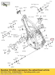 Aquí puede pedir perno, bridado, 8x35 kx450hgf de Kawasaki , con el número de pieza 921541746: