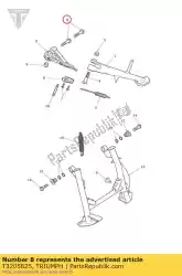 Here you can order the bolt hhf lghtd m10 x 45 slv from Triumph, with part number T3205825: