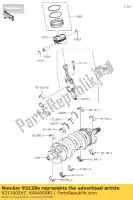 921390247, Kawasaki, tuleja, korba nr 1 i nr 5, czo?o kawasaki zx6r ninja r zx 6r abs zx600 zx636 636 se 600 , Nowy