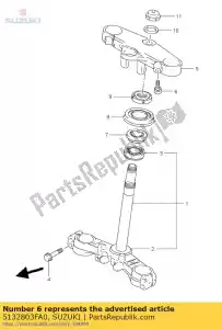 suzuki 5132803FA0 parafuso 8x32 - Lado inferior